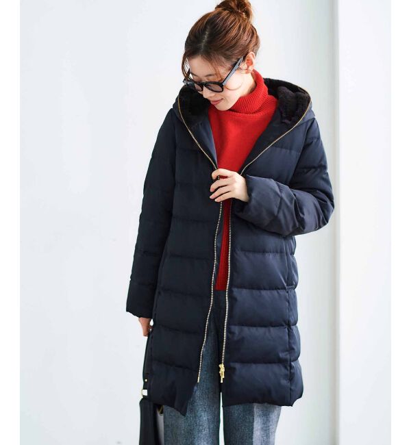  「ファーフードロングダウン」|ダウン|