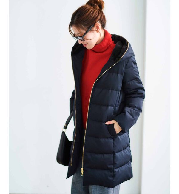  「ファーフードロングダウン」|ダウン|