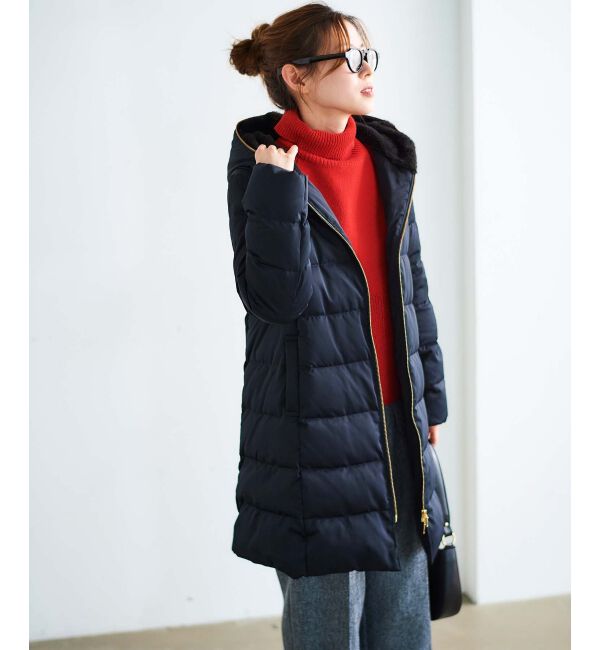  「ファーフードロングダウン」|ダウン|