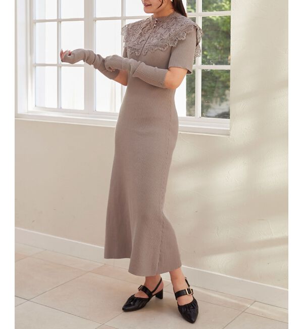 MAJESTICLEGON「レースカラーマルチwayニットワンピ」|その他|