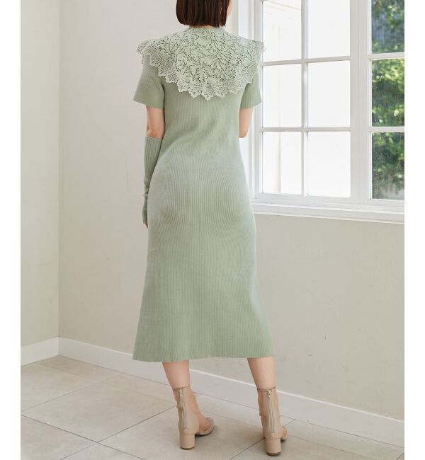 MAJESTICLEGON「レースカラーマルチwayニットワンピ」|その他|