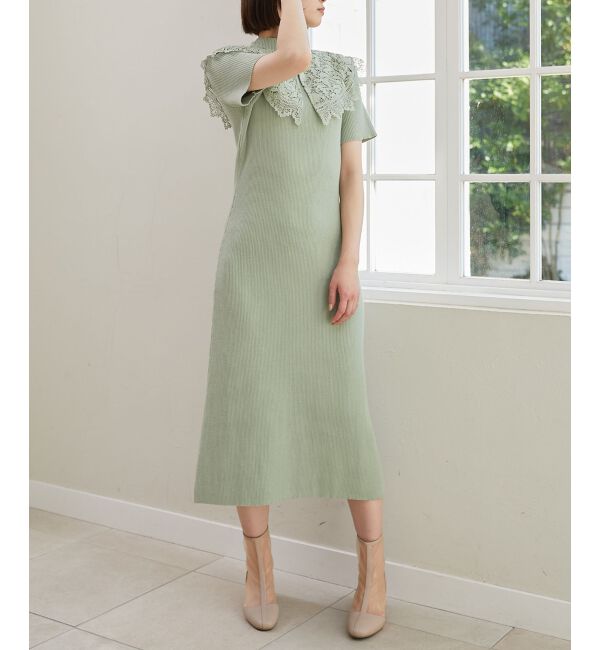 MAJESTICLEGON「レースカラーマルチwayニットワンピ」|その他|