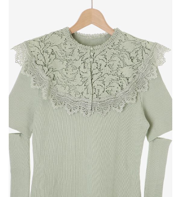 MAJESTICLEGON「レースカラーマルチwayニットワンピ」|その他|