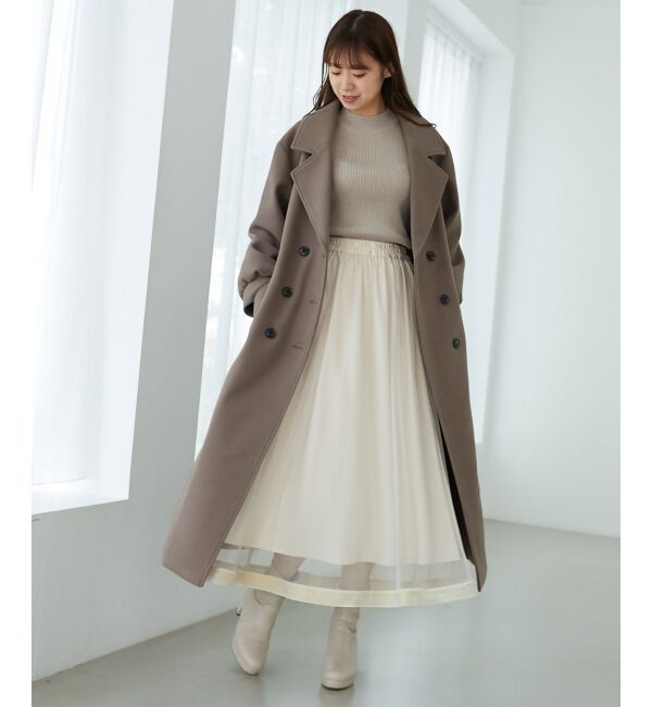 MAJESTICLEGON「バックデザインチェスターコート」|チェスターコート|