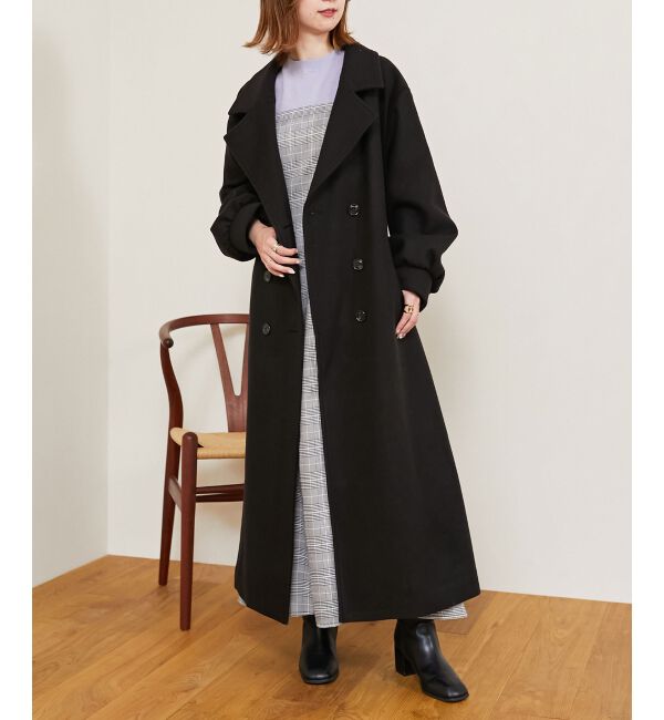 MAJESTICLEGON「バックデザインチェスターコート」|チェスターコート|