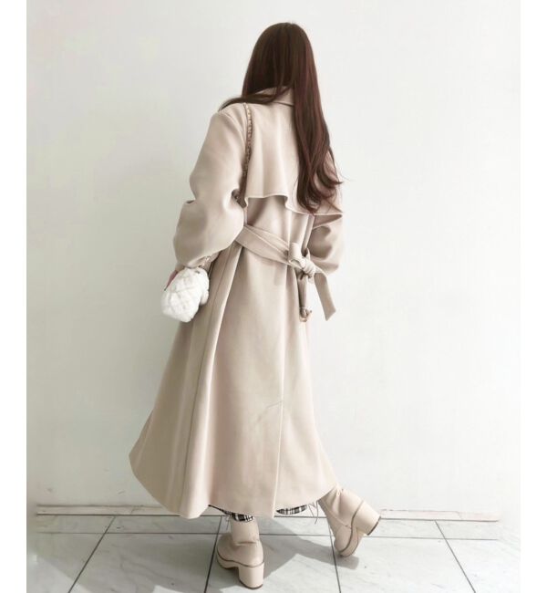 MAJESTICLEGON「バックデザインチェスターコート」|チェスターコート|