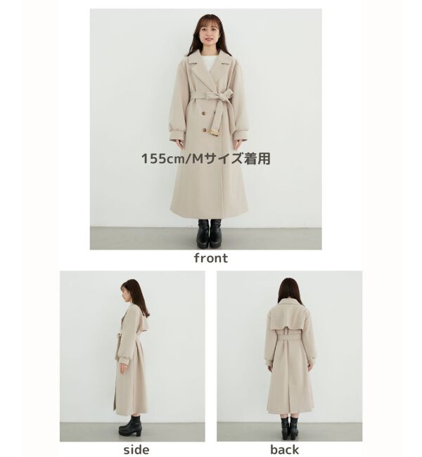 MAJESTICLEGON「バックデザインチェスターコート」|チェスターコート|