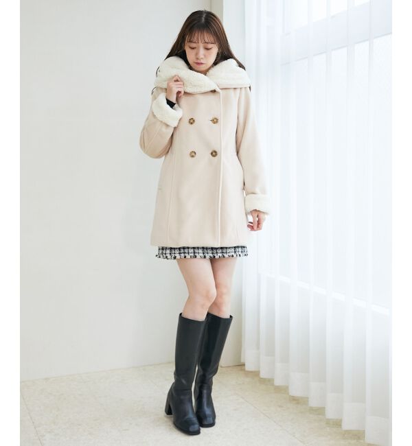 MAJESTICLEGON「フードボアコート」|ダウン|