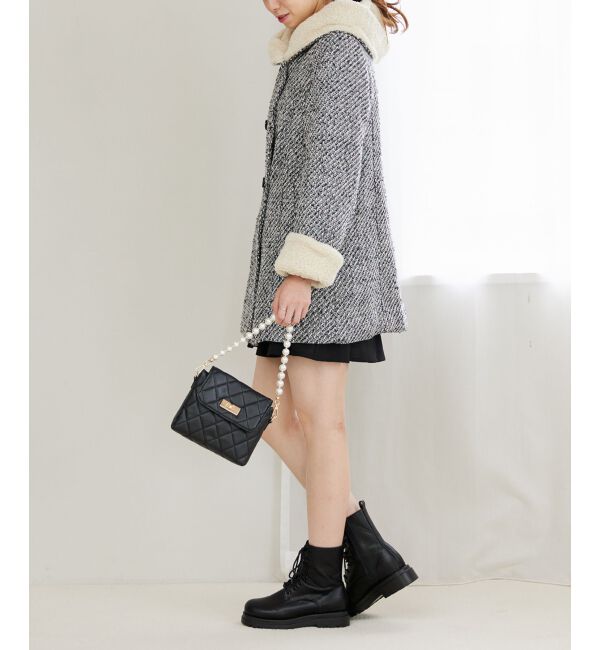 MAJESTICLEGON「フードボアコート」|ダウン|