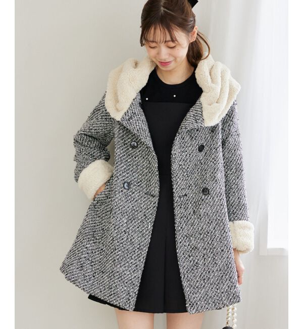 MAJESTICLEGON「フードボアコート」|ダウン|