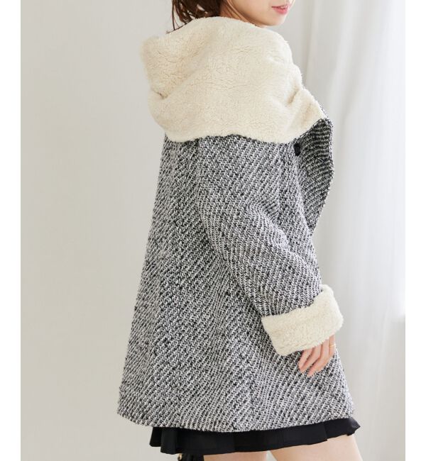 MAJESTICLEGON「フードボアコート」|ダウン|