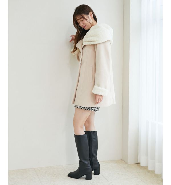 MAJESTICLEGON「フードボアコート」|ダウン|