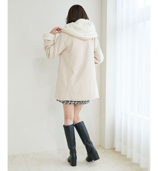 MAJESTICLEGON「フードボアコート」|ダウン|