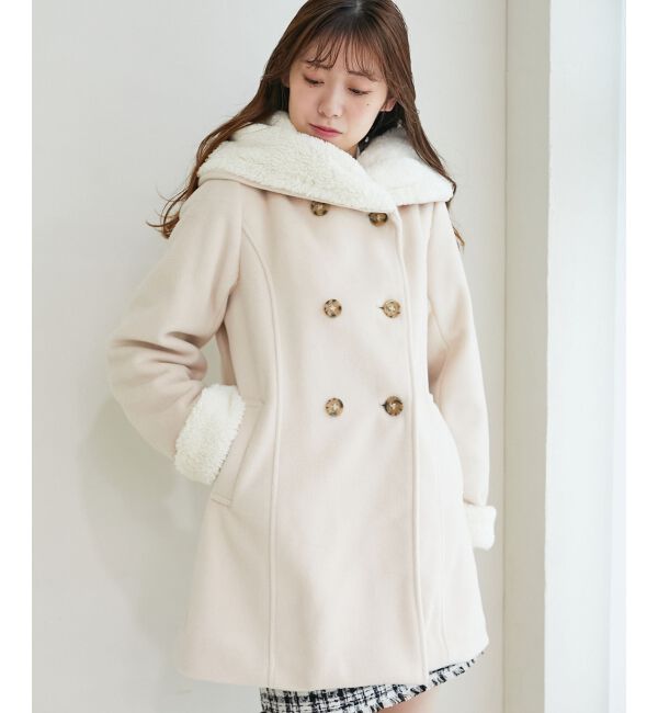 MAJESTICLEGON「フードボアコート」|ダウン|