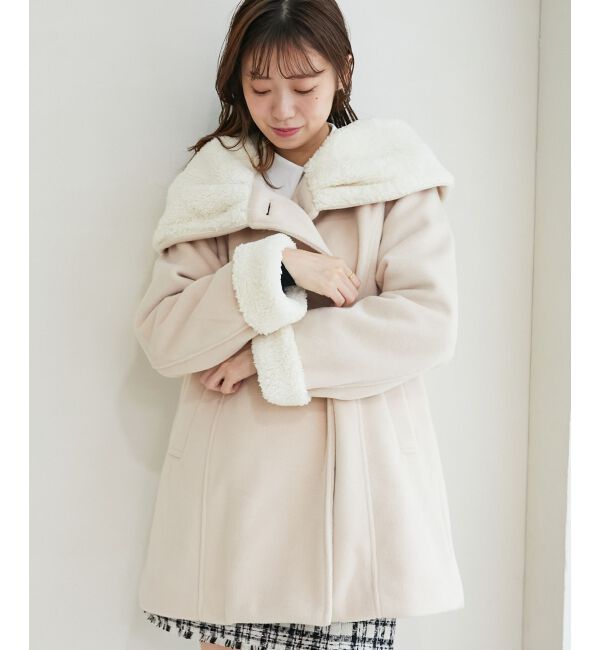 MAJESTICLEGON「フードボアコート」|ダウン|