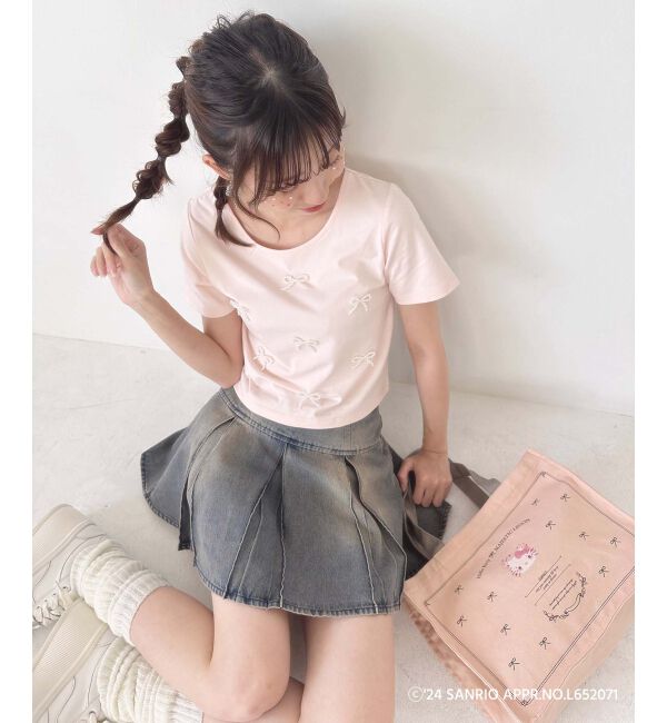 MAJESTICLEGON「ハローキティ パールリボンT」|Tシャツ・カットソー|