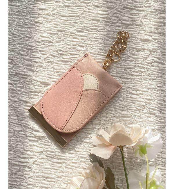  「チューリップパスケース」|名刺入れ・カードケース|ピンク