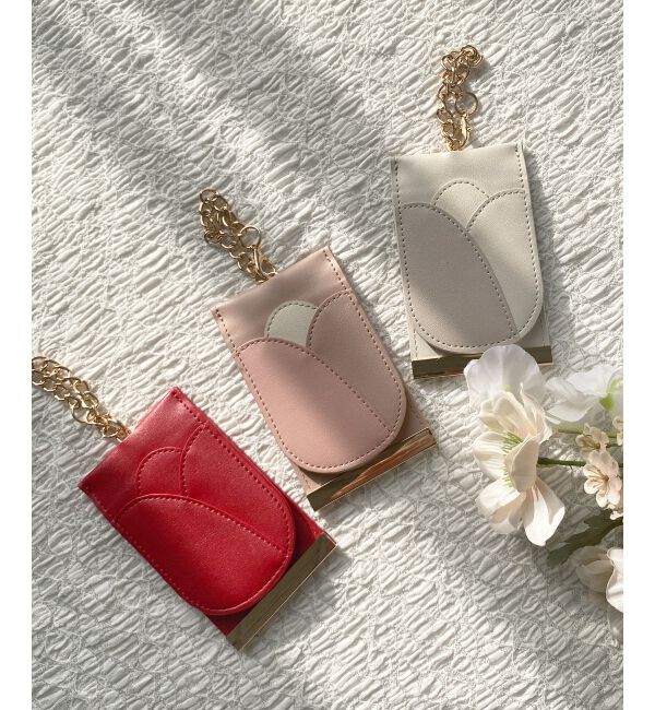  「チューリップパスケース」|名刺入れ・カードケース|レッド