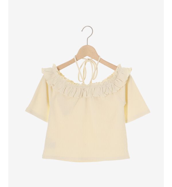  「マルチwayチョーカーフリルトップス」|Tシャツ・カットソー|