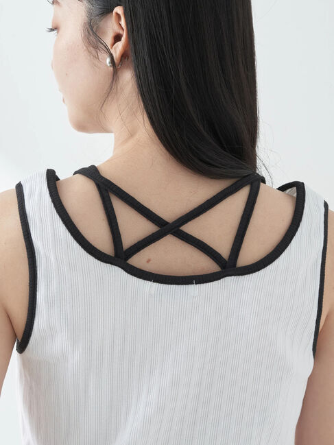 earth music&ecology「バッククロスタンクトップ」|インナー|