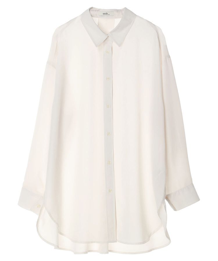 earth music&ecology「シアーシャツ」|シャツ・ブラウス|