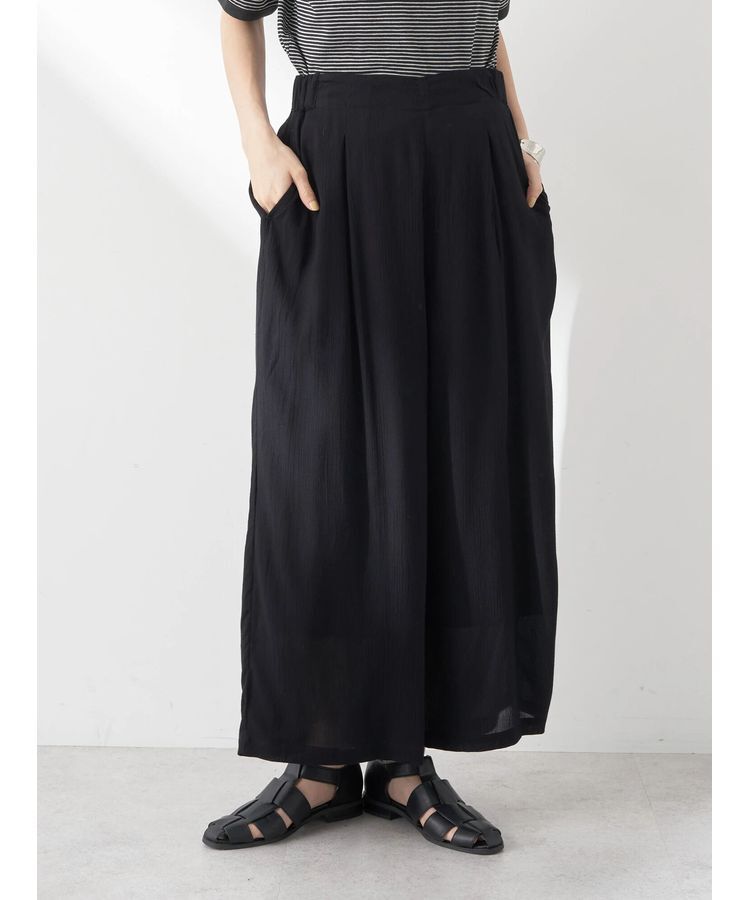 earth music&ecology「レーヨンクレープイージーパンツ」|その他|Black