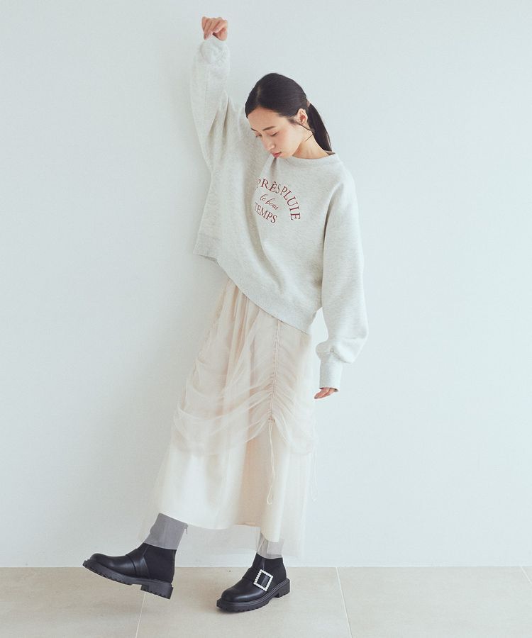 earth music&ecology「2wayドロストチュールスカート」|スカート|