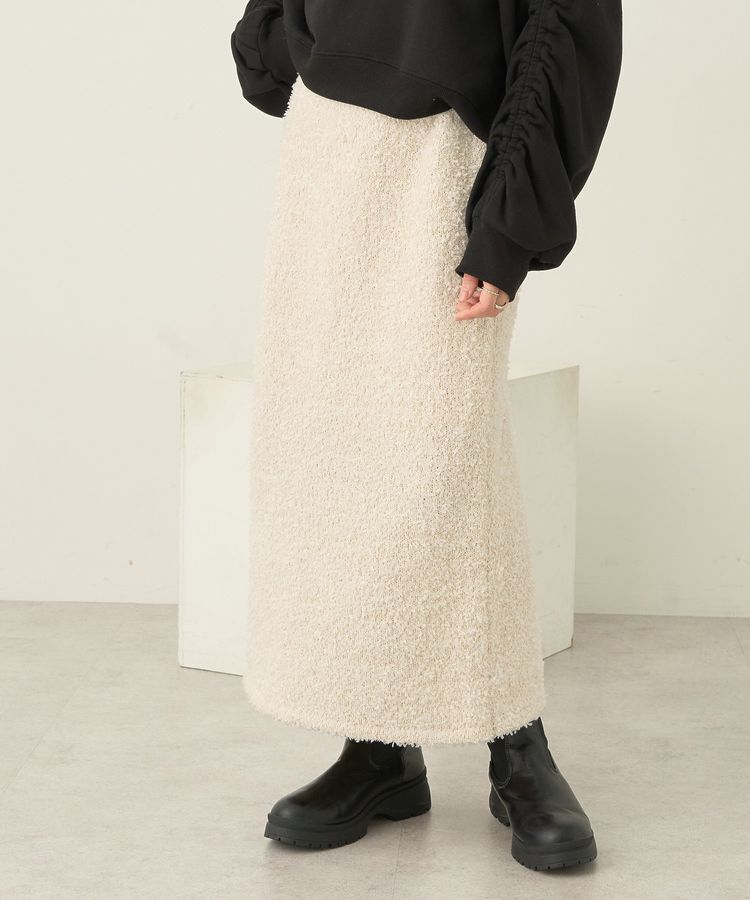 earth music&ecology「ラメニットナロースカート」|タイト|