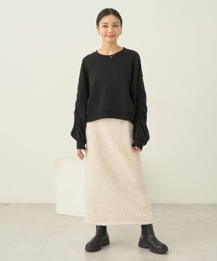 earth music&ecology「ラメニットナロースカート」|タイト|