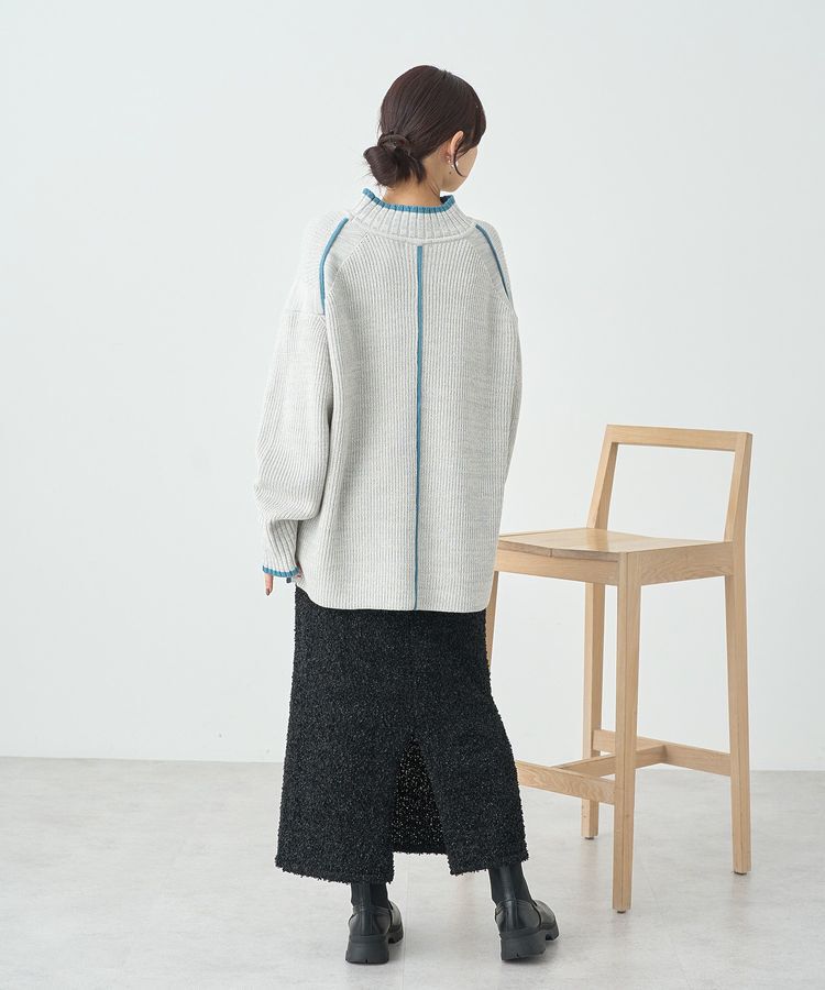 earth music&ecology「ラメニットナロースカート」|タイト|