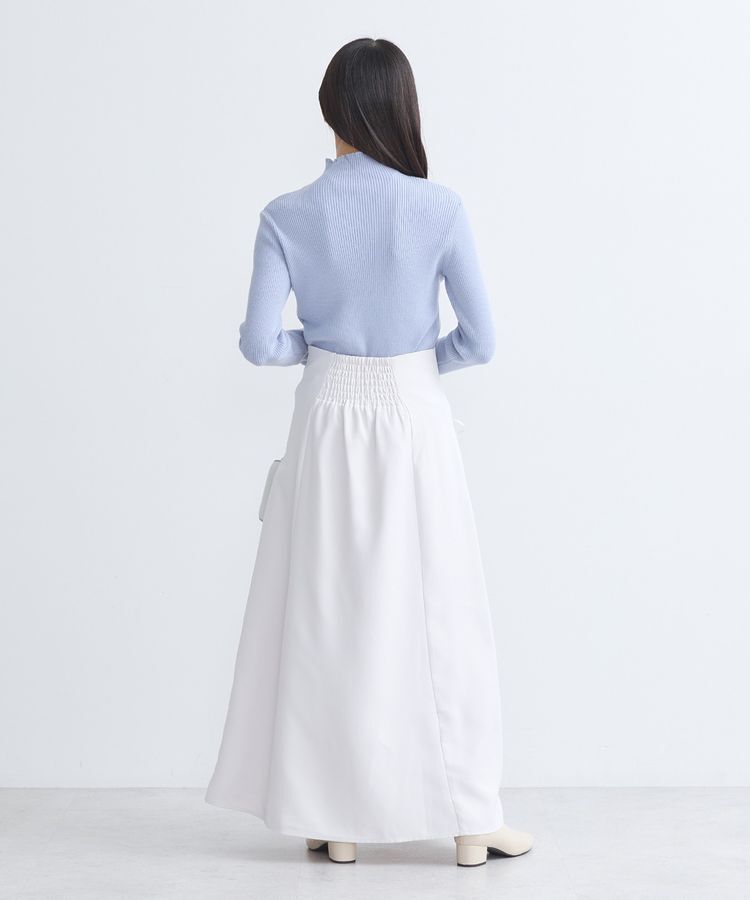 earth music&ecology「袖口刺繍リブニットプルオーバー」|ニット・セーター|