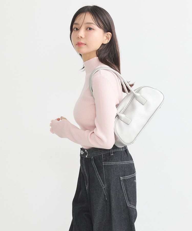 earth music&ecology「袖口刺繍リブニットプルオーバー」|ニット・セーター|