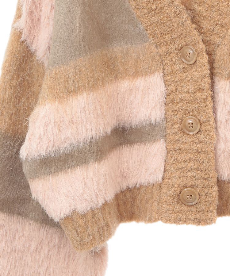 earth music&ecology「フェザーミックスインターシャカーディガン」|カーディガン|