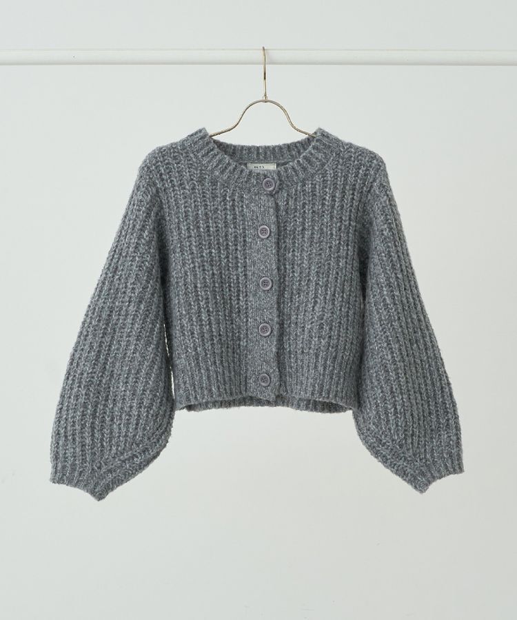earth music&ecology「ローゲージニットショートカーディガン」|カーディガン|Gray