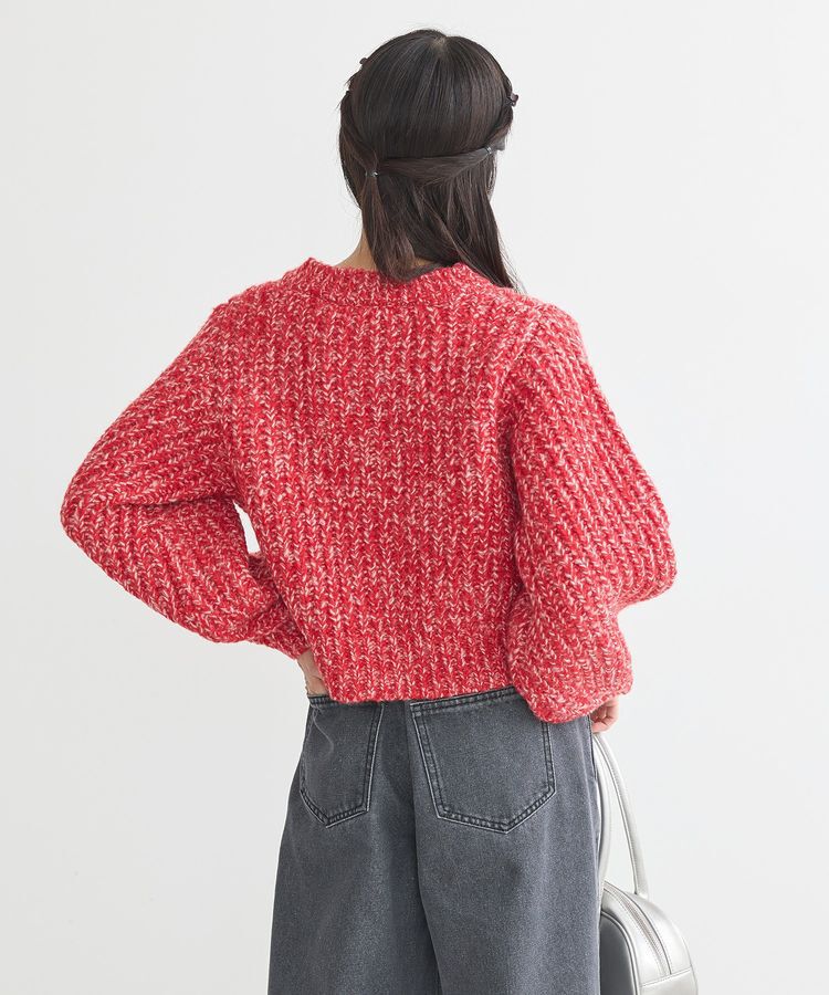 earth music&ecology「ローゲージニットショートカーディガン」|カーディガン|