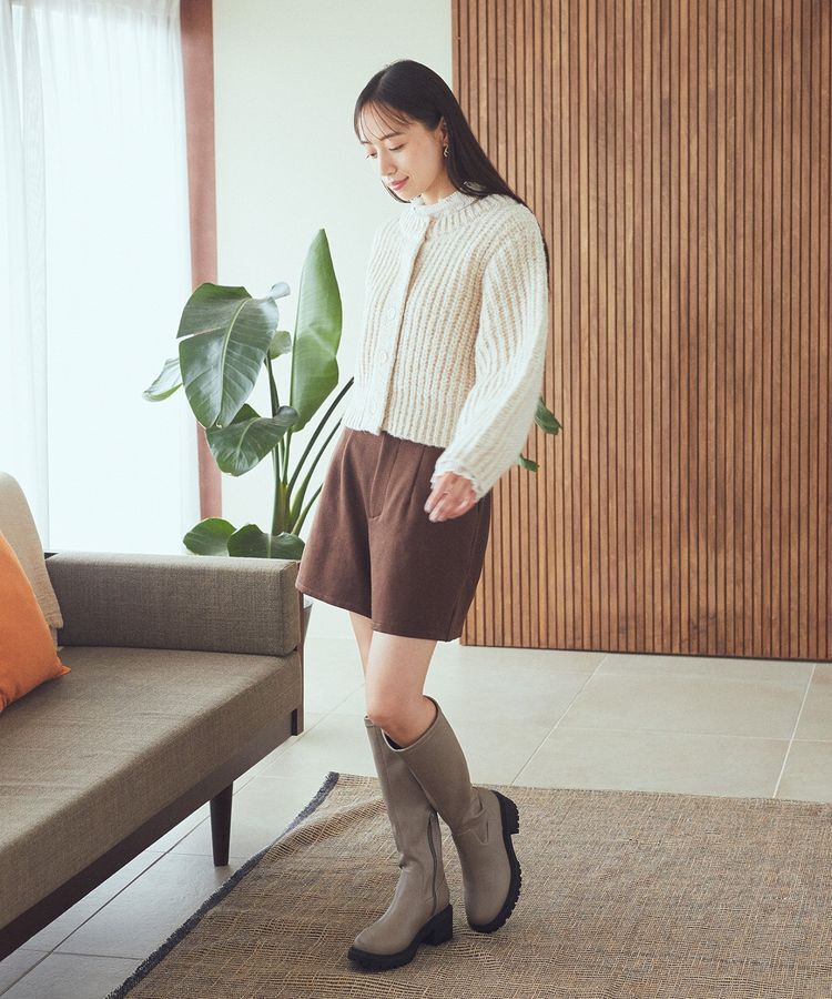 earth music&ecology「ローゲージニットショートカーディガン」|カーディガン|