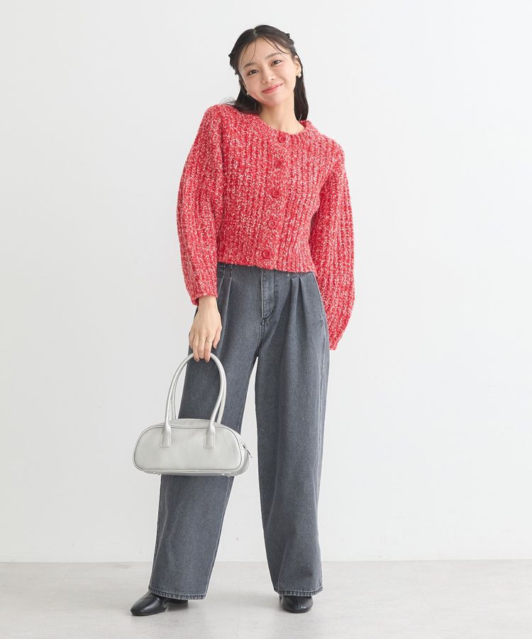 earth music&ecology「ローゲージニットショートカーディガン」|カーディガン|