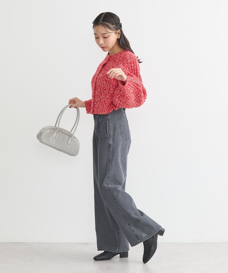 earth music&ecology「ローゲージニットショートカーディガン」|カーディガン|