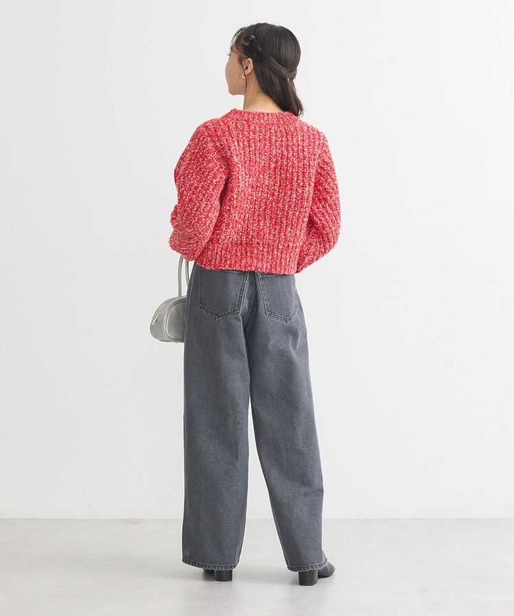 earth music&ecology「ローゲージニットショートカーディガン」|カーディガン|