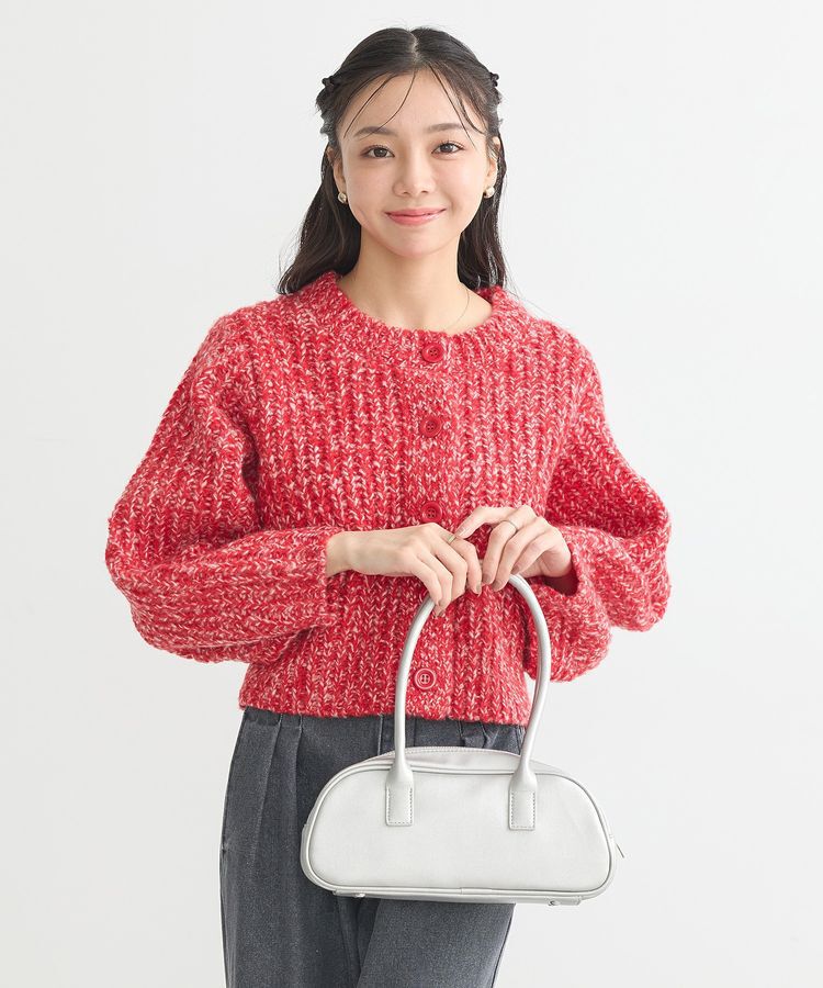 earth music&ecology「ローゲージニットショートカーディガン」|カーディガン|