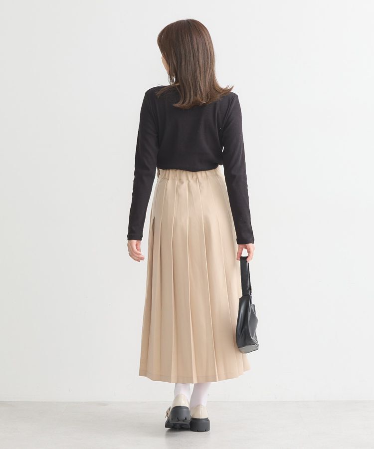 earth music&ecology「サイドバックルプリーツスカート」|スカート|