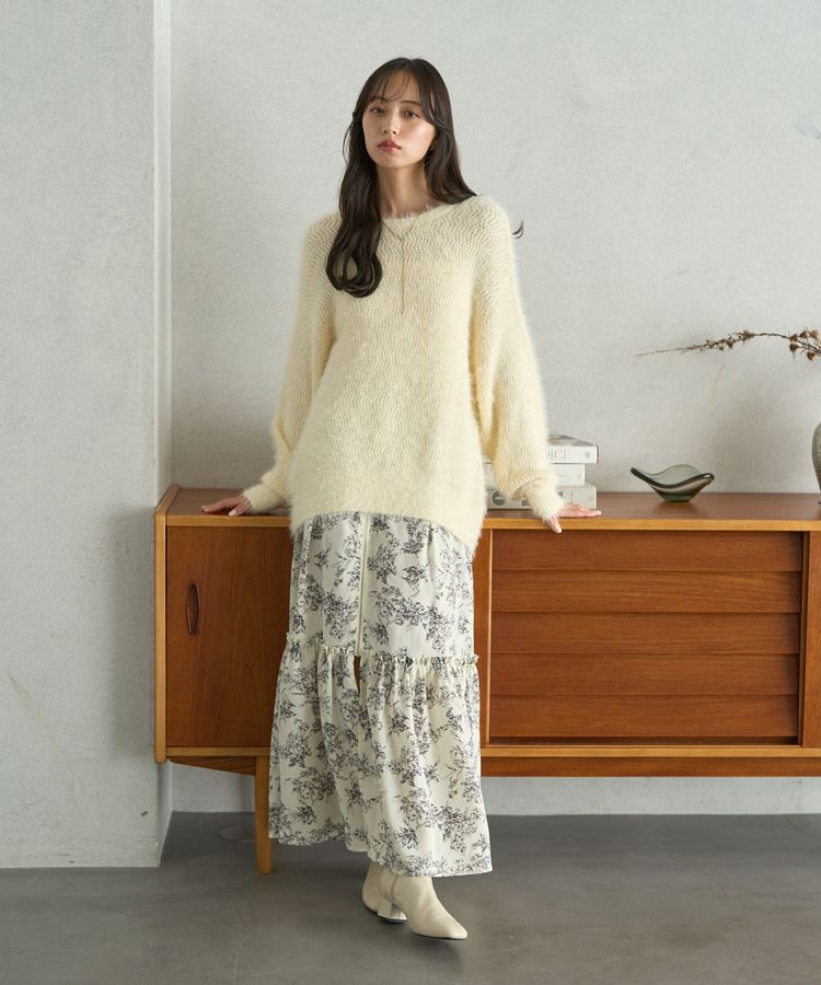 earth music&ecology「モヘヤライクレースニット」|ニット・セーター|