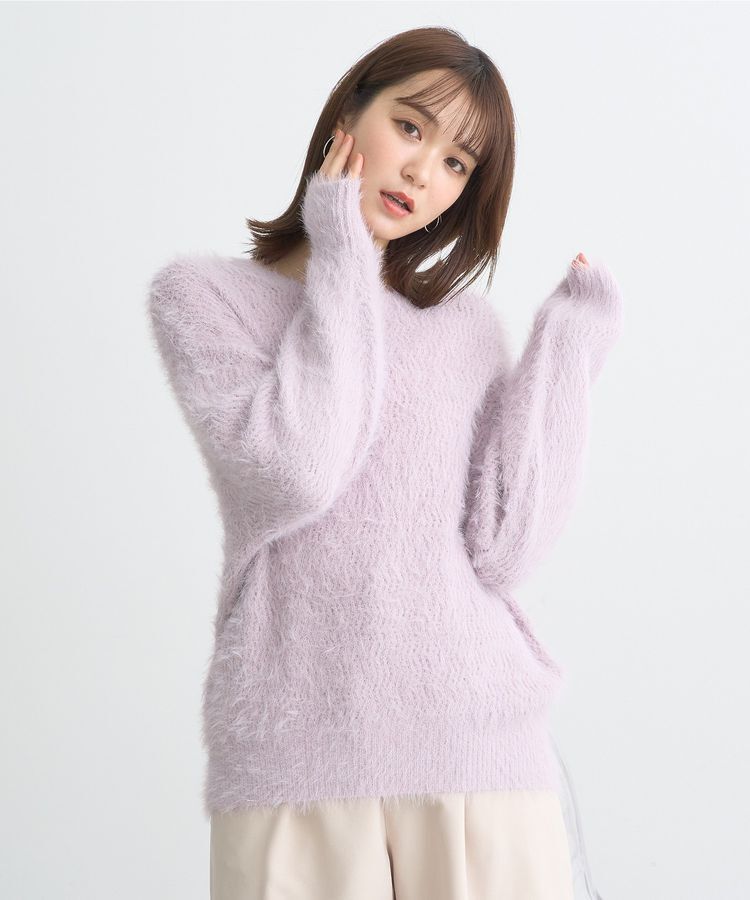 earth music&ecology「モヘヤライクレースニット」|ニット・セーター|