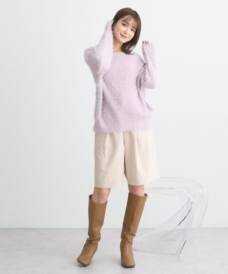 earth music&ecology「モヘヤライクレースニット」|ニット・セーター|