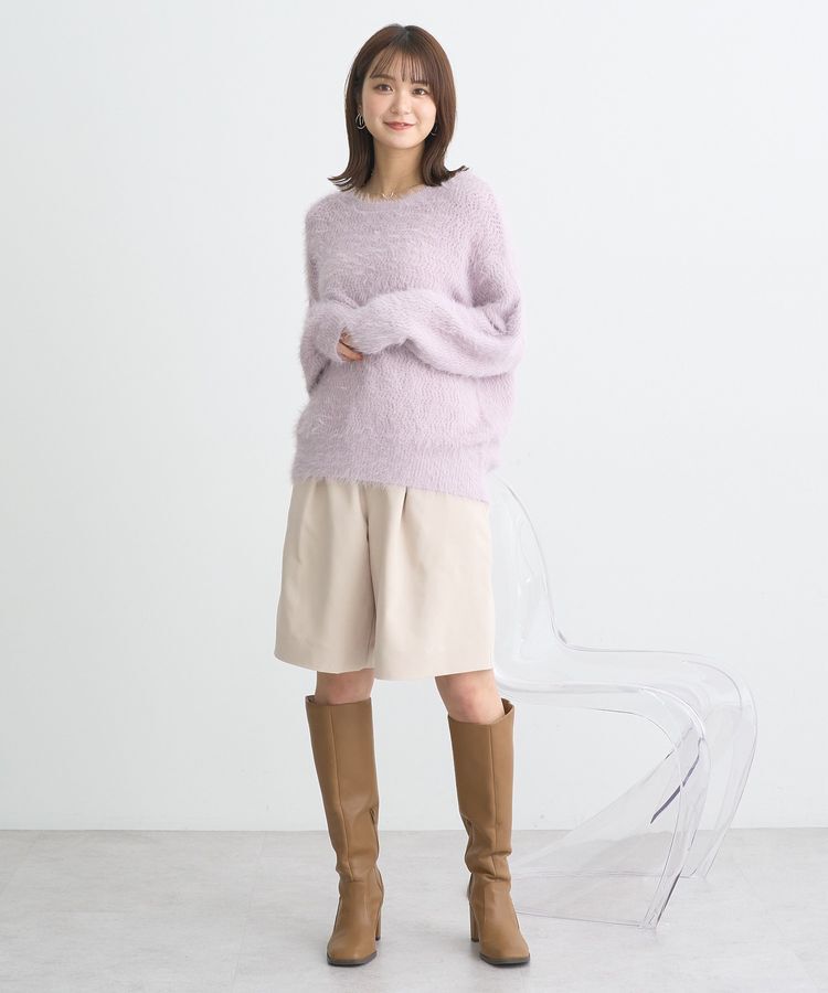 earth music&ecology「モヘヤライクレースニット」|ニット・セーター|