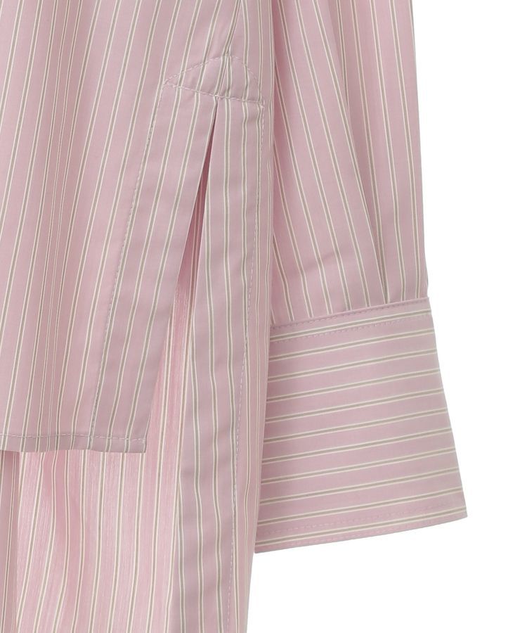 earth music&ecology「サイドスリットストライプオーバーシャツ」|シャツ・ブラウス|