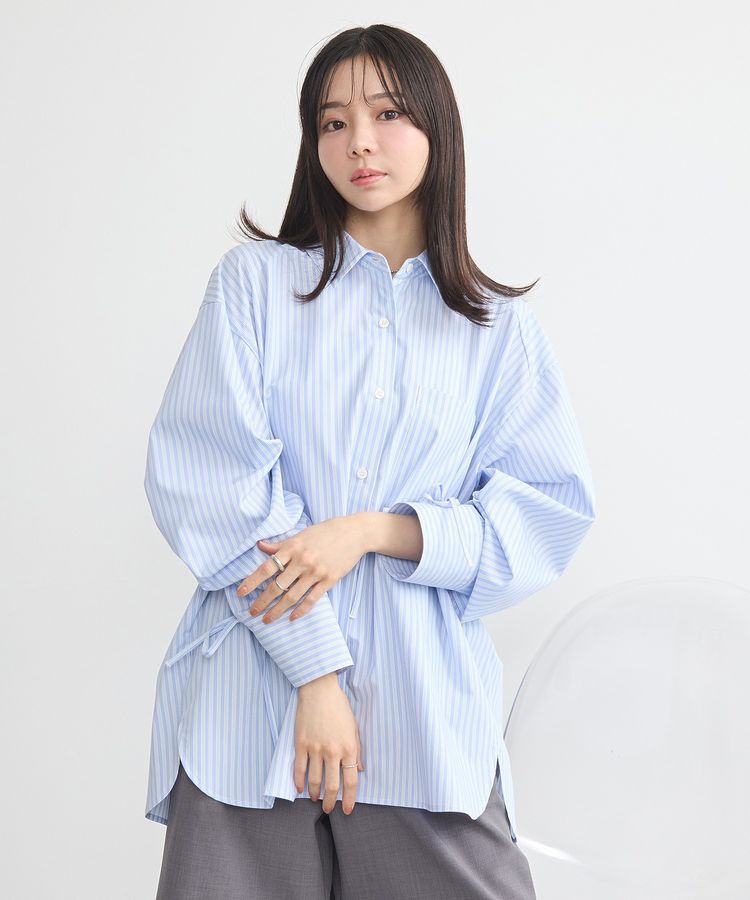 earth music&ecology「バックドロストオーバーシャツ」|シャツ・ブラウス|