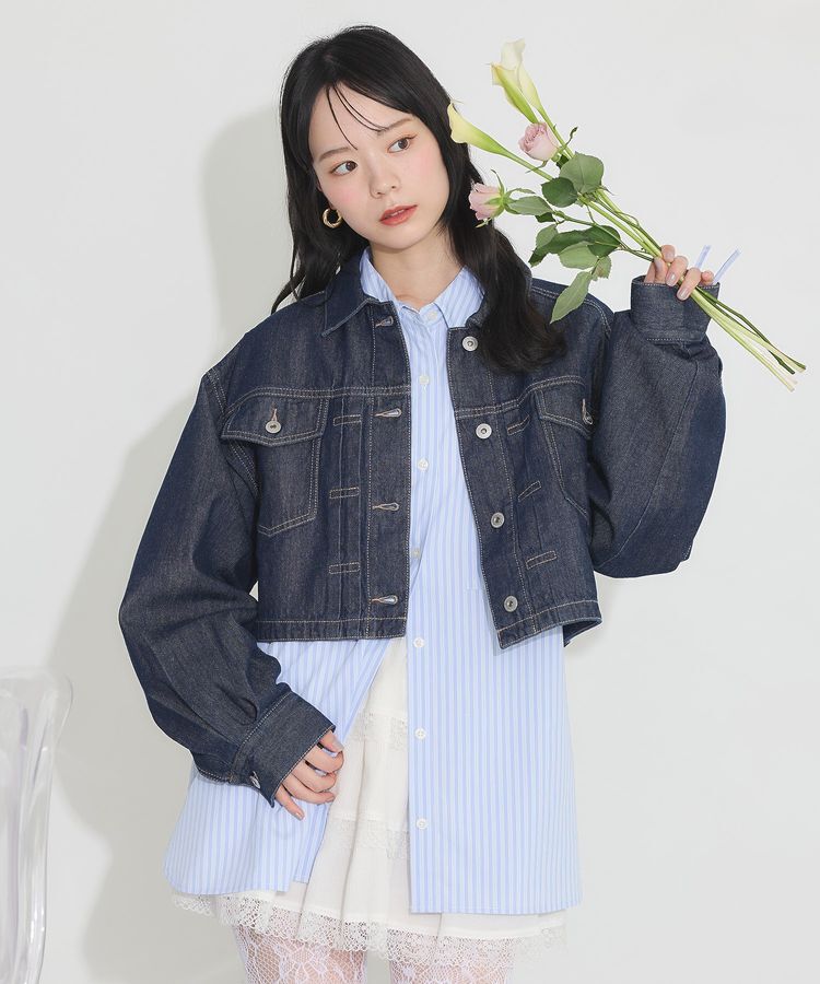 earth music&ecology「ティアードレースミニスカート」|スカート|