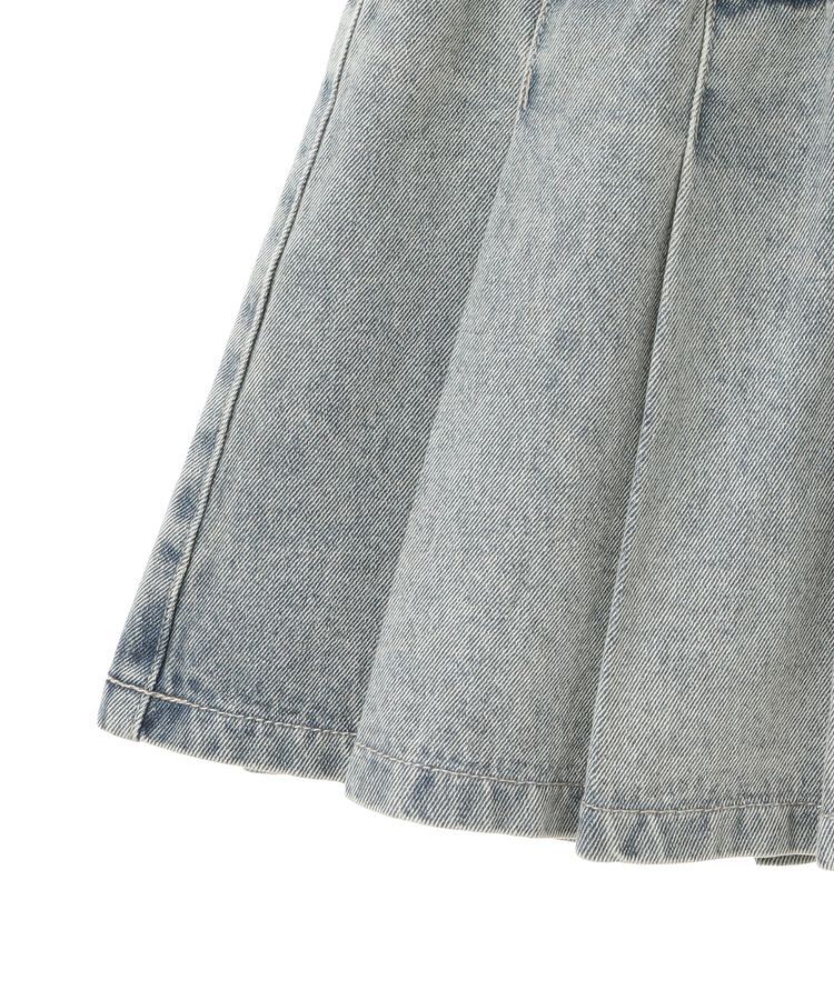 earth music&ecology「デニムプリーツスカパン」|スカート|