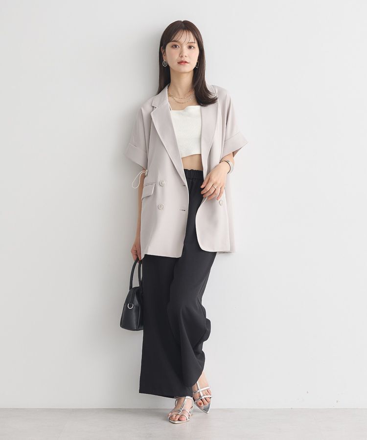 earth music&ecology「アシメショルダーショートキャミソール」|キャミソール|